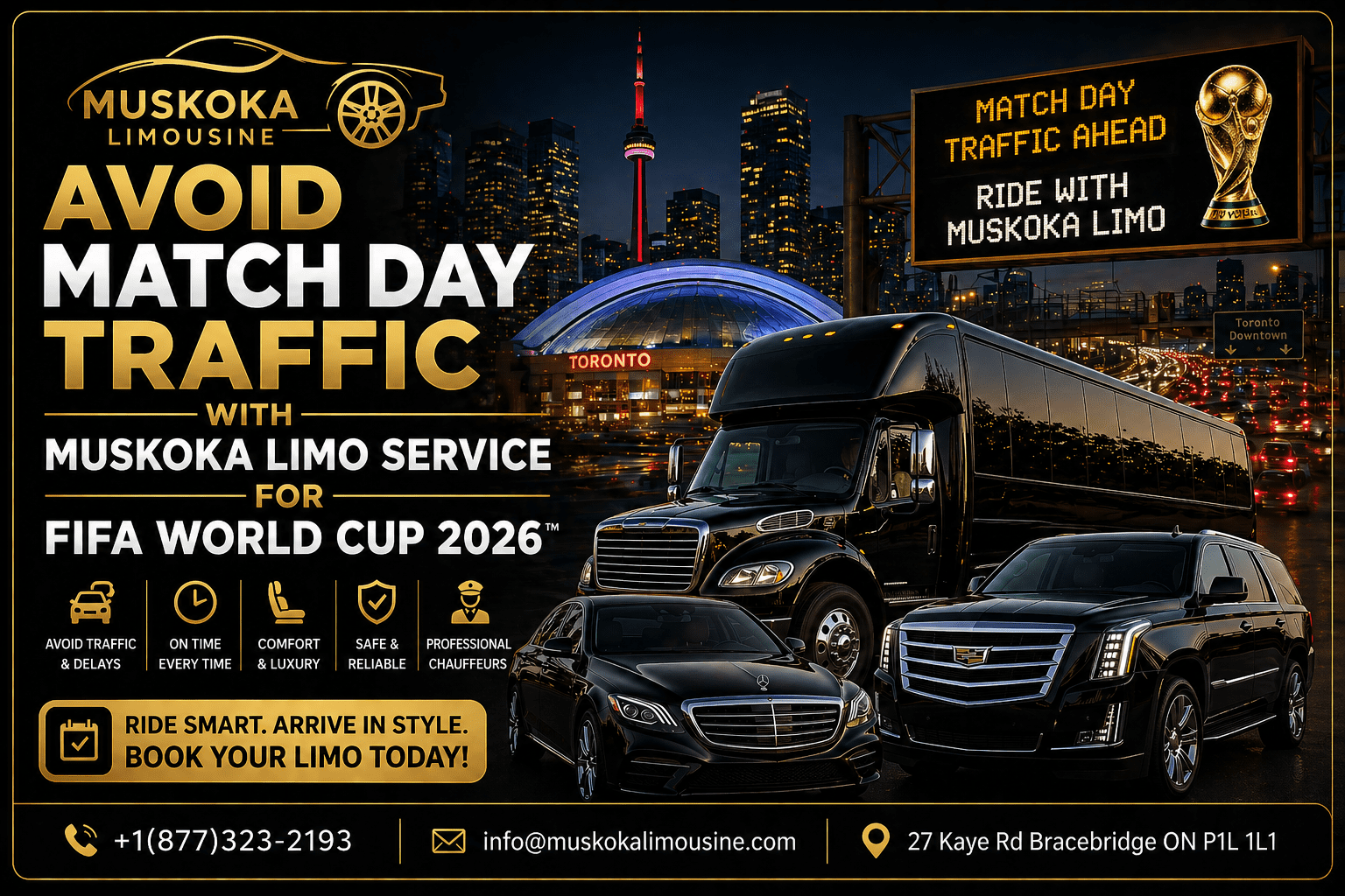 Avoid Match Day Traffic with Muskoka Limo Service for FIFA World Cup 2026