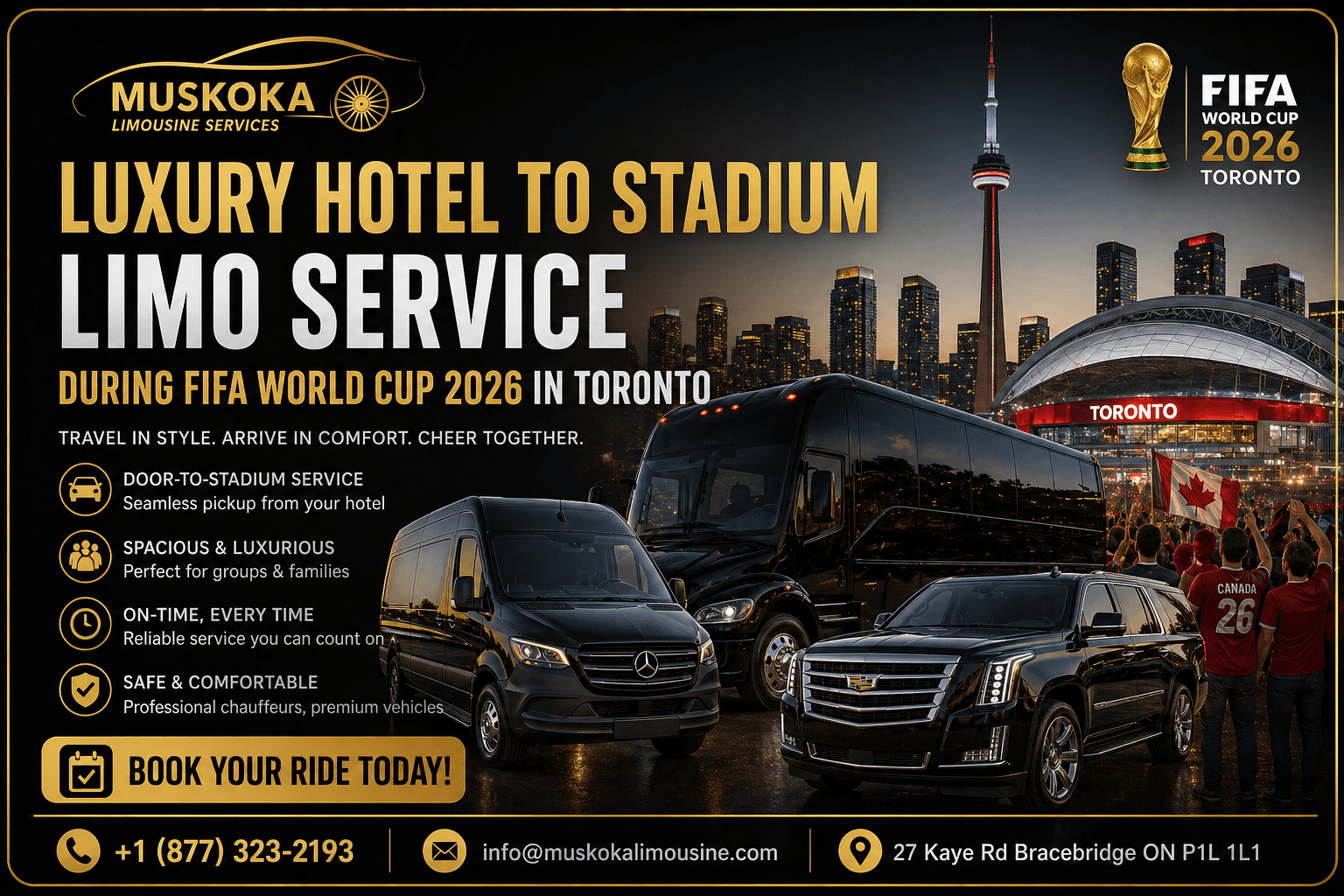 Luxury Hotel to Stadium Limo Service During FIFA World Cup 2026